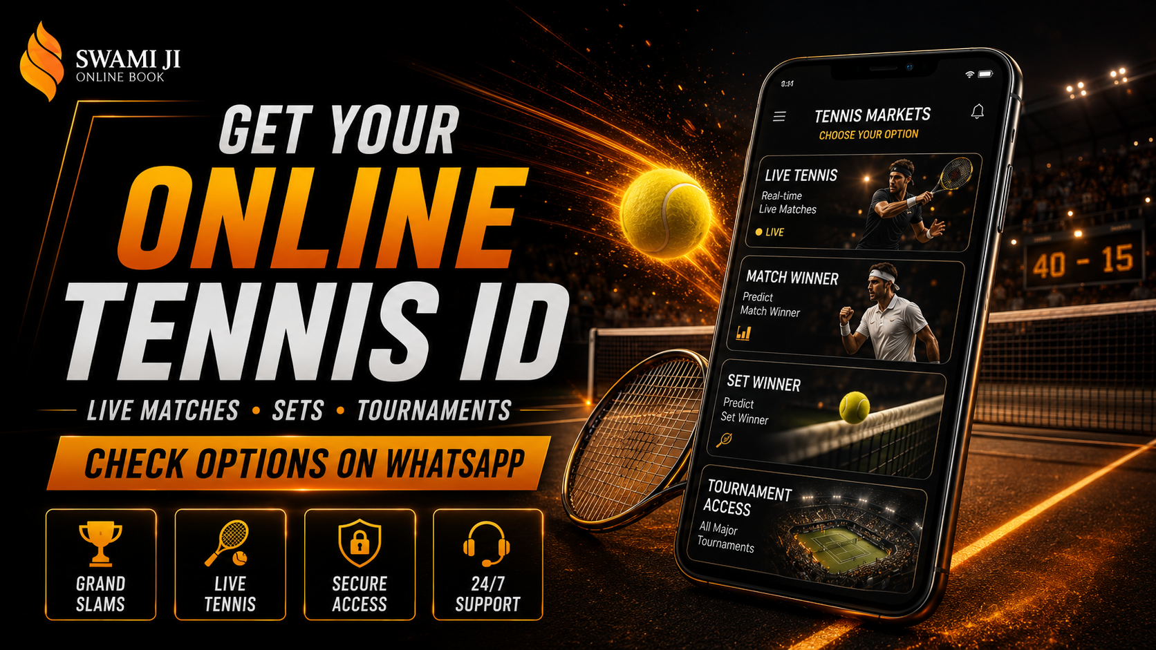 Swamiji Online Book online tennis ID access